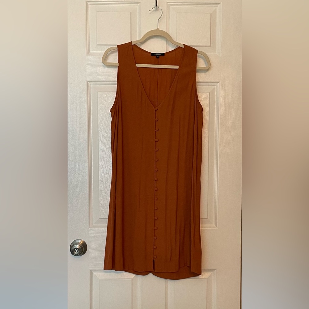 Rust Red Orange Short Dress by Madewell. Size Medium